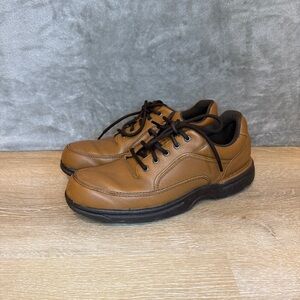 Rockport Eureka Men’s Brown Comfort Supportive Lave Up Walking Shoes Size 10